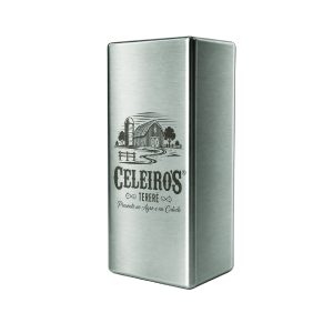 Copo Inox - Quadrado Polido - 250ml - Celeiro's
