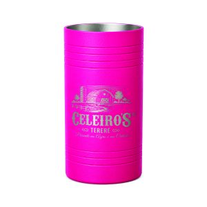 Copo Inox - Redondo Pink Neon - 250ml - Celeiro's