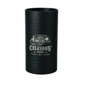 Copo Inox - Redondo Preto Fosco - 250ml - Celeiro's