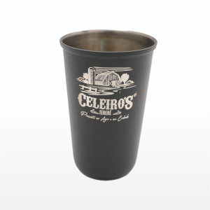 Copo Inox - Color Preto Fosco - 250ml - Celeiro's