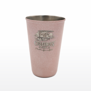 Copo Inox - Color Rosê- 250ml - Celeiro's