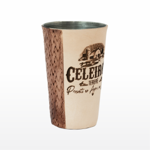 Copo Inox - Couro Desenhado - 250ml - Celeiro's