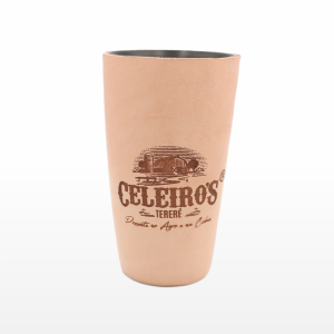 Copo Inox - Couro - 250ml - Celeiro's