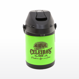 Garrafa Térmica 2,5L - Inox Verde Neon - Celeiro's