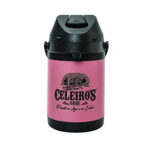 Garrafa Térmica 2,5L - Inox Rosé - Celeiro's