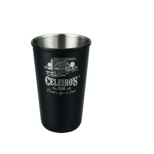 Copo Inox - Color Preto Fosco - 250ml - Celeiro's