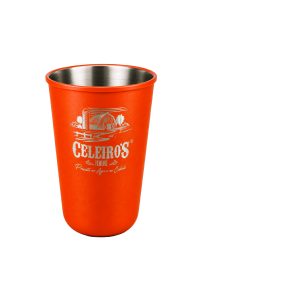 Copo Inox - Color Laranja - 250ml - Celeiro's