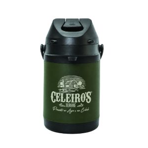 Garrafa Térmica 2,5L - Inox Verde Musgo - Celeiro's